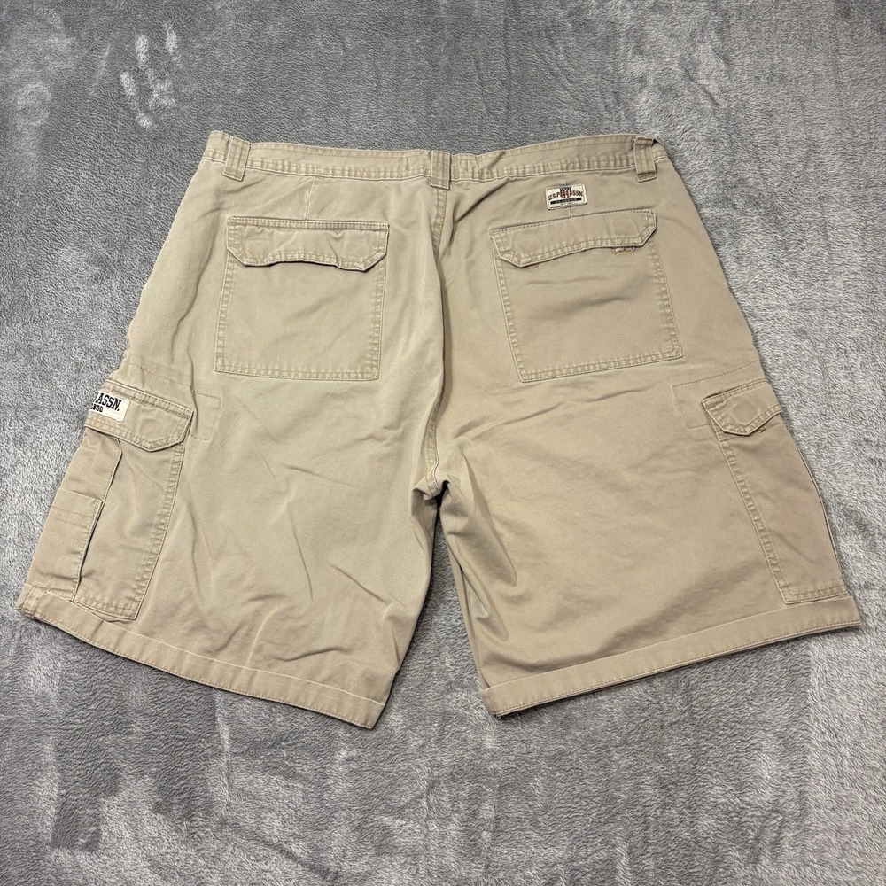 U.S. Polo Assn Cargo Shorts Mens 42 Khaki Utility Military Casual Cotton‎ - Picture 4 of 14